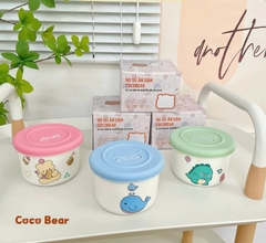 COCO BEAR - HŨ SỨ CHIA VẠCH HÀN CÓ NẮP ĐẬY