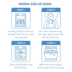 ATONO - VIÊN RỬA CHO MÁY RỬA BÌNH, CHÉN BÁT