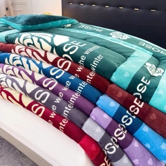 HP - CHĂN COCO ROSE LÔNG THỎ 2mx2m2