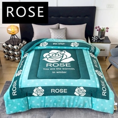 HP - CHĂN COCO ROSE LÔNG THỎ 2mx2m2