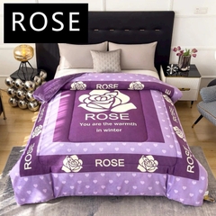 HP - CHĂN COCO ROSE LÔNG THỎ 2mx2m2