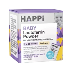 HAPPI - 1M+BỘT TĂNG ĐỀ KHÁNG LACTOFERRIN POWDER BABY