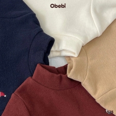 OBEBI - ÁO GIỮ NHIỆT GIÀY CỔ CAO THÊU HÌNH (73-120)