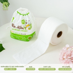 MIPBI - KHĂN MỀM SỢI TỰ NHIÊN DÙNG MỘT LẦN KM-01