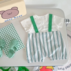 OBB Jump cộc giả yếm kẻ xanh (S73-100)