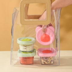 BOBY BOWL - HŨ TRỮ THỦY TINH GẤU NẮP SILICONE 160ML
