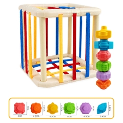 MONTESSORI - HỘP ĐAN DÂY