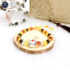 AMBER - VÒNG TAY HỔ PHÁCH NGA MIX CHARM BẠC