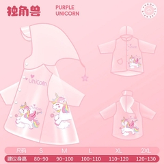KK - ÁO MƯA TRẺ EM TRONG SUỐT