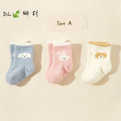 KK - SET 3 ĐÔI TẤT LÔNG XÙ