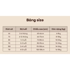 OBEBI - Bộ ba lỗ viền phối màu(66-110)