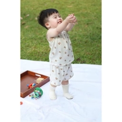 OBEBI - Bộ ba lỗ hoạ tiết gấu(66-110)