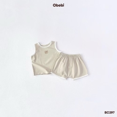 OBEBI - Bộ ba lỗ hoạ tiết gấu(66-110)