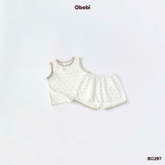 OBEBI - Bộ ba lỗ hoạ tiết gấu(66-110)