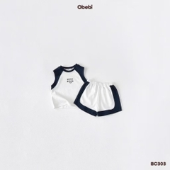OBEBI - Bộ ba lỗ phối màu thể thao(66-110)