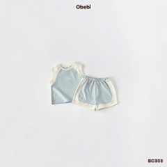 OBEBI - Bộ ba lỗ phối màu thể thao(66-110)