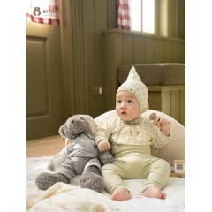 EMBES - Body chip dài tay kèm quần(0-6M)