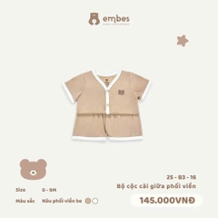 EMBES - Bộ cộc cài giữa phối viền (0-9M)