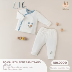 LITTLE LOVE -  Bộ cài lệch Petit 2401 (NB-6M)