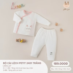 LITTLE LOVE -  Bộ cài lệch Petit 2401 (NB-6M)
