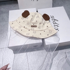 KB - Mũ bèo+khăn voan in hình (6M-2Y)