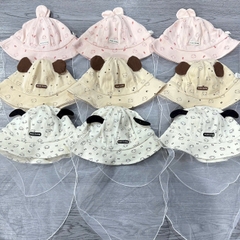 KB - Mũ bèo+khăn voan in hình (6M-2Y)
