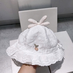 KB - Mũ ren nơ quả Cherry (6M-2Y)