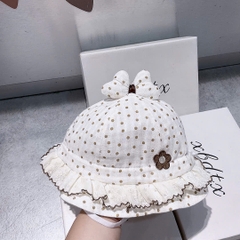 KB - Mũ viền ren nơ đỉnh(6M-2Y)