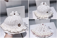 KB - Mũ viền ren nơ đỉnh(6M-2Y)