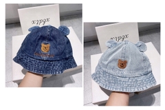 KB - Mũ Bucket Jean Gấu Lucky Bear (1-4Y)