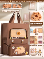 MC - TÚi học thêm gấu nâu(34x30x12,4cm)