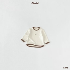 OBEBI - Áo thun dài tay vạt cong(73-120)