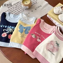 BK - Áo thun phối ba lỗ ( 90-140)