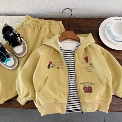 TL- Bộ nỉ khoá kéo in hình(90-140)