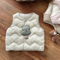 BK - Áo gile phao in hình mặt trước (73-110)