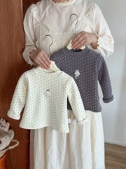BK - Áo giữ nhiệt lót nỉ chấm bi (73-110)