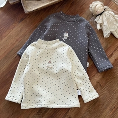 BK - Áo giữ nhiệt lót nỉ chấm bi (73-110)