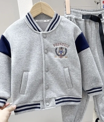 BK - Bomber nỉ PRESTIGE thêu Gấu lót nỉ (100-150)