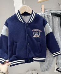 BK - Bomber nỉ PRESTIGE thêu Gấu lót nỉ (100-150)