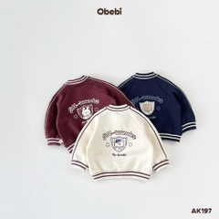 OBEBI - Áo khoác bomber tay raglan(73-120)