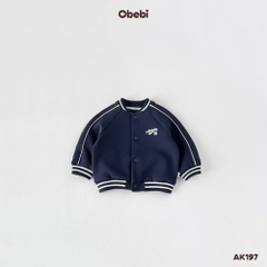OBEBI - Áo khoác bomber tay raglan(73-120)