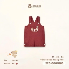 EMBES - Yếm cộc hoạ tiết trung thu (9M-4Y)