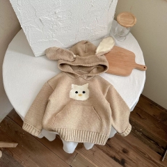 BK - Áo Hoodie len tai thỏ(80-120)