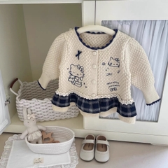 BK - Áo cardigan len Hello Kitty (90-130)