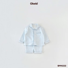 OBEBI - Bộ mặc nhà Pijama kẻ(73-110)