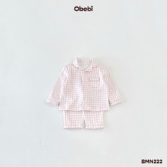 OBEBI - Bộ mặc nhà Pijama kẻ(73-110)
