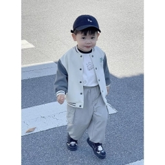 OBEBI - Áo khoác Bomber phối màu tay(73-120)