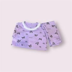 BK - Bộ cotton KUROMI tím (90-140)