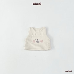OBEI - Áo gile lông tạo hình thú(66-110)