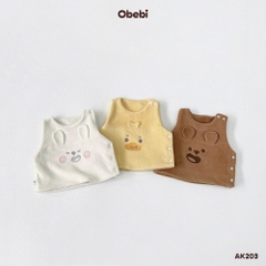 OBEI - Áo gile lông tạo hình thú(66-110)